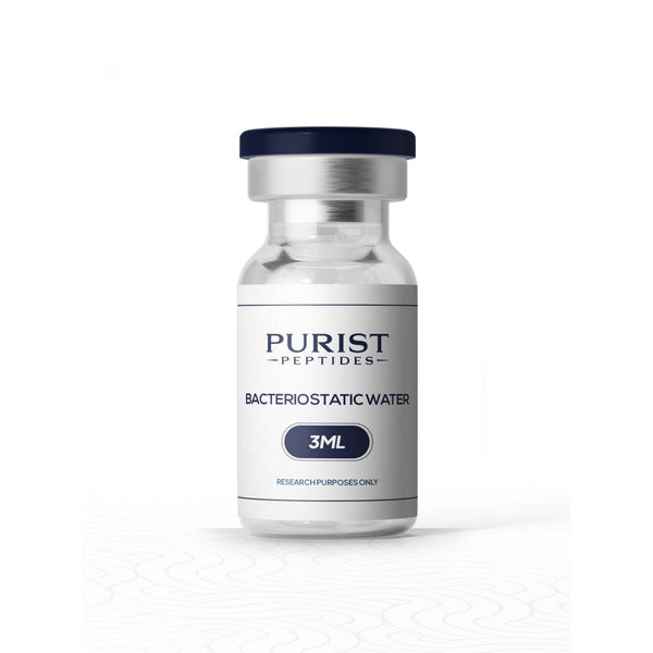 Purist Peptides Bacteriostatic Water 3ml vial - sterile diluent for peptide reconstitution