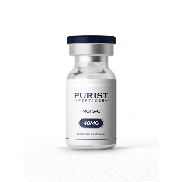 Purist Peptides MOTS-C 40mg vial - energy, metabolism, endurance and longevity research peptide